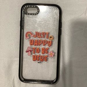 Casetify “Just Happy To Be Here” iPhone SE case